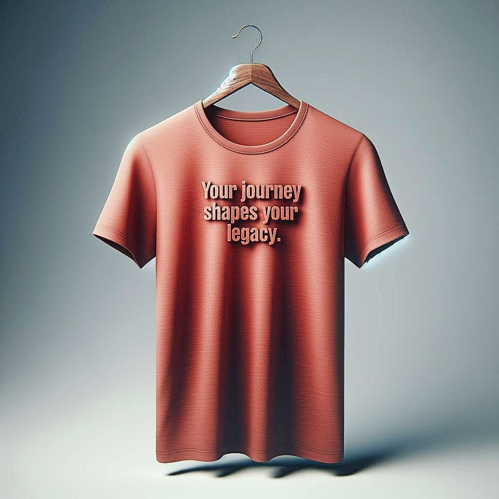 Your Journey Shapes Your Legacy Muted Coral T-Shirt