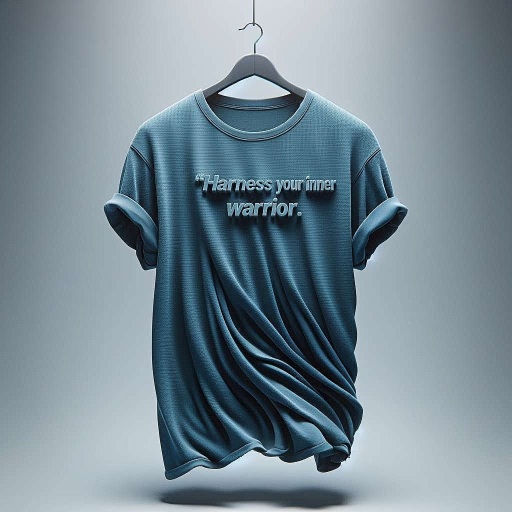 Harness Your Inner Warrior Blue T-Shirt