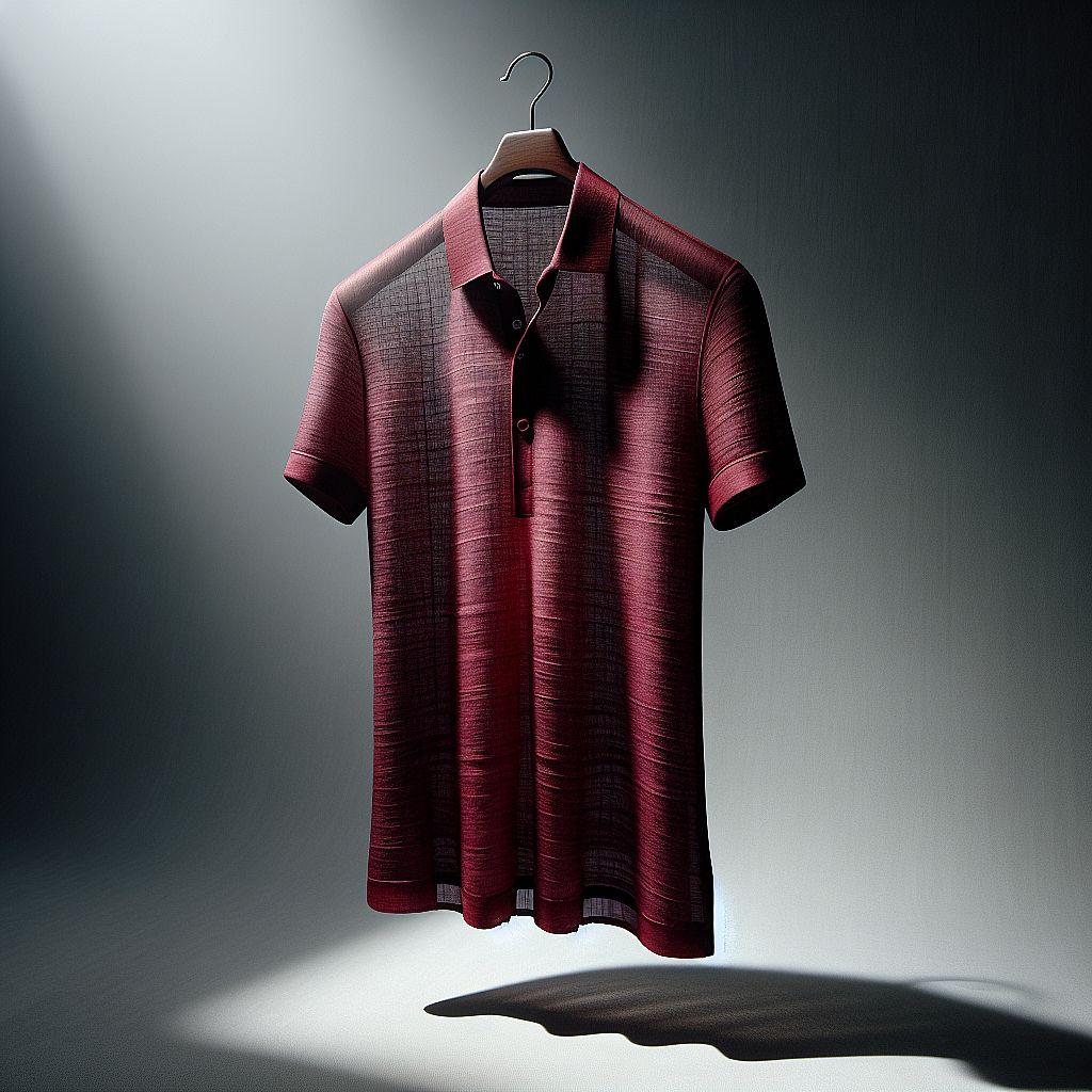 Sophisticated Burgundy Polo Shirt