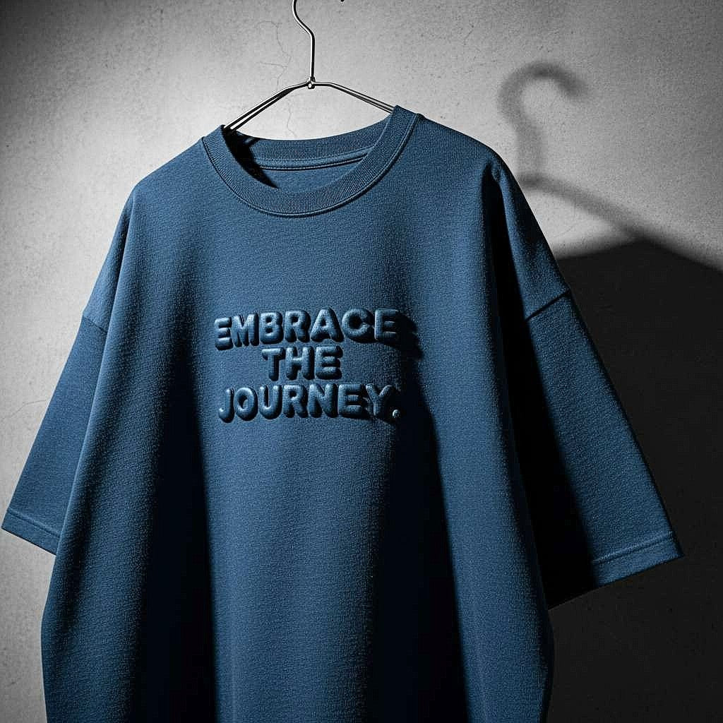 EMBRACE THE JOURNEY Blue T-Shirt