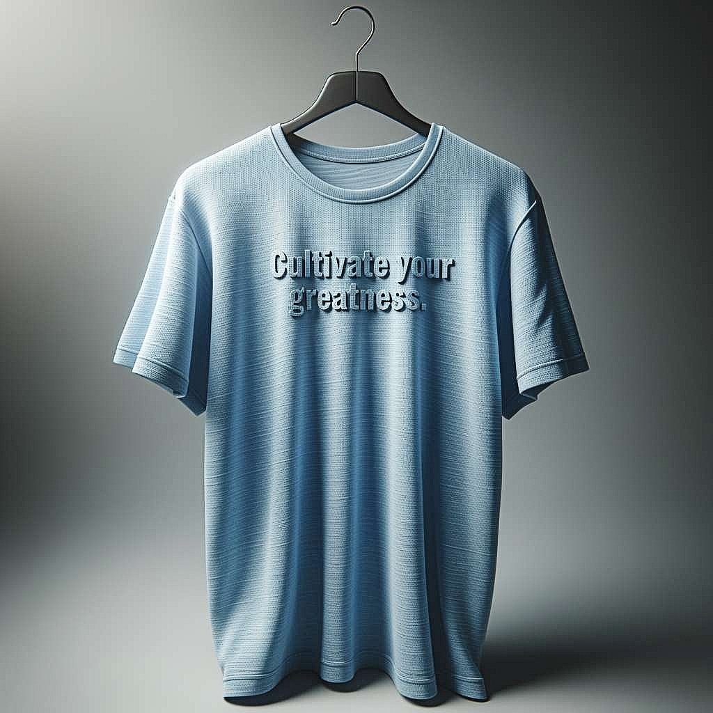 Cultivate Your Greatness Light Blue T-Shirt