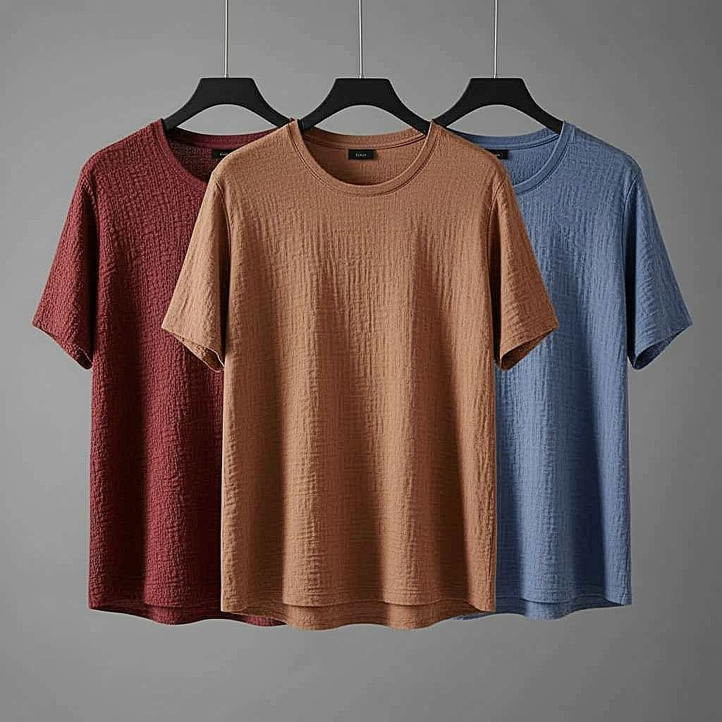 Earth-Toned T-Shirt Trio Set