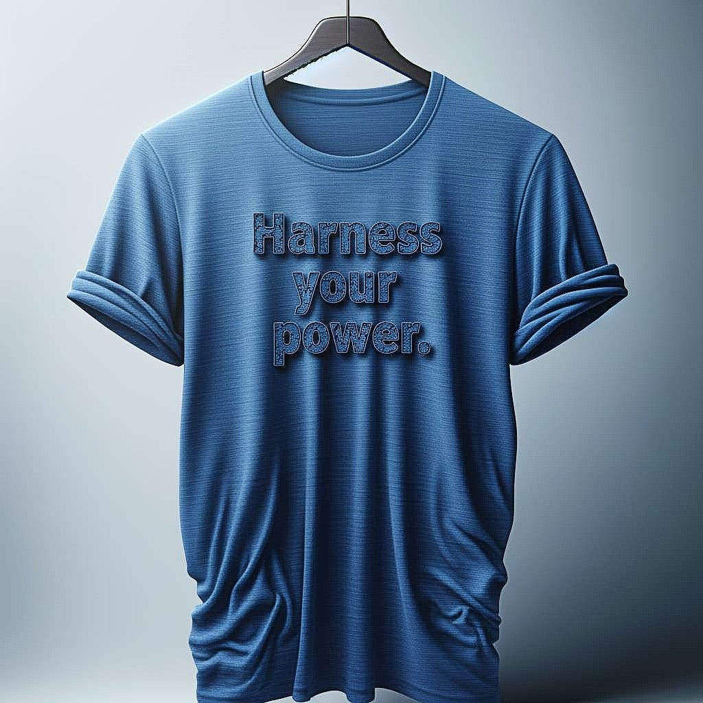 Harness Your Power Blue T-Shirt