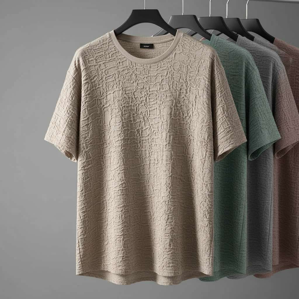 Embossed Texture T-Shirt Collection