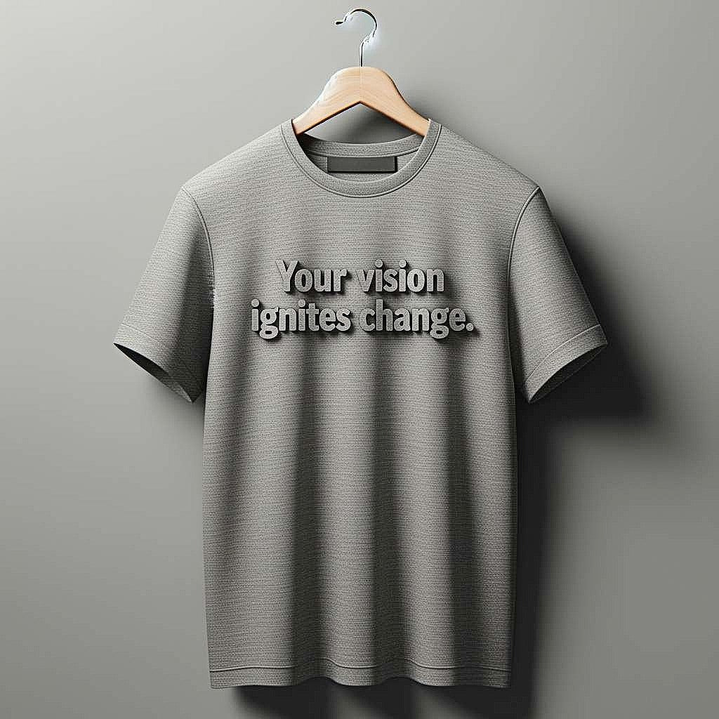 Your vision ignites change Gray T-Shirt