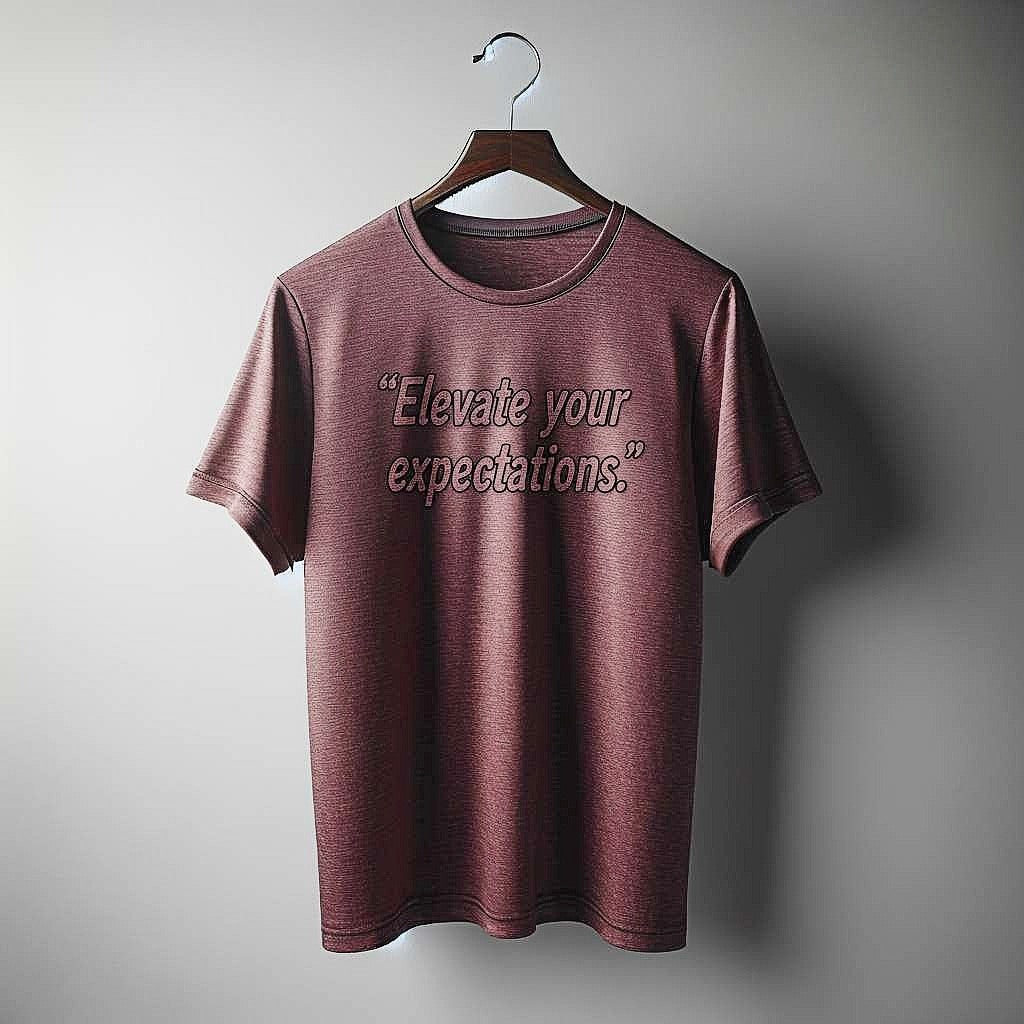 Elevate Your Expectations Maroon T-Shirt