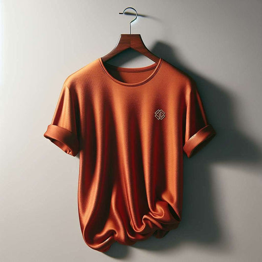 Earth Orange Geometric Logo T-Shirt