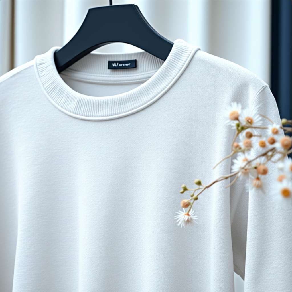 Minimalist Floral T-Shirt - White