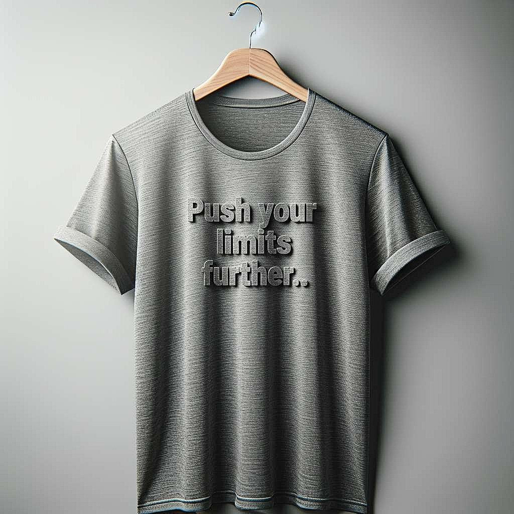 Push your limits further.. Light Gray T-Shirt