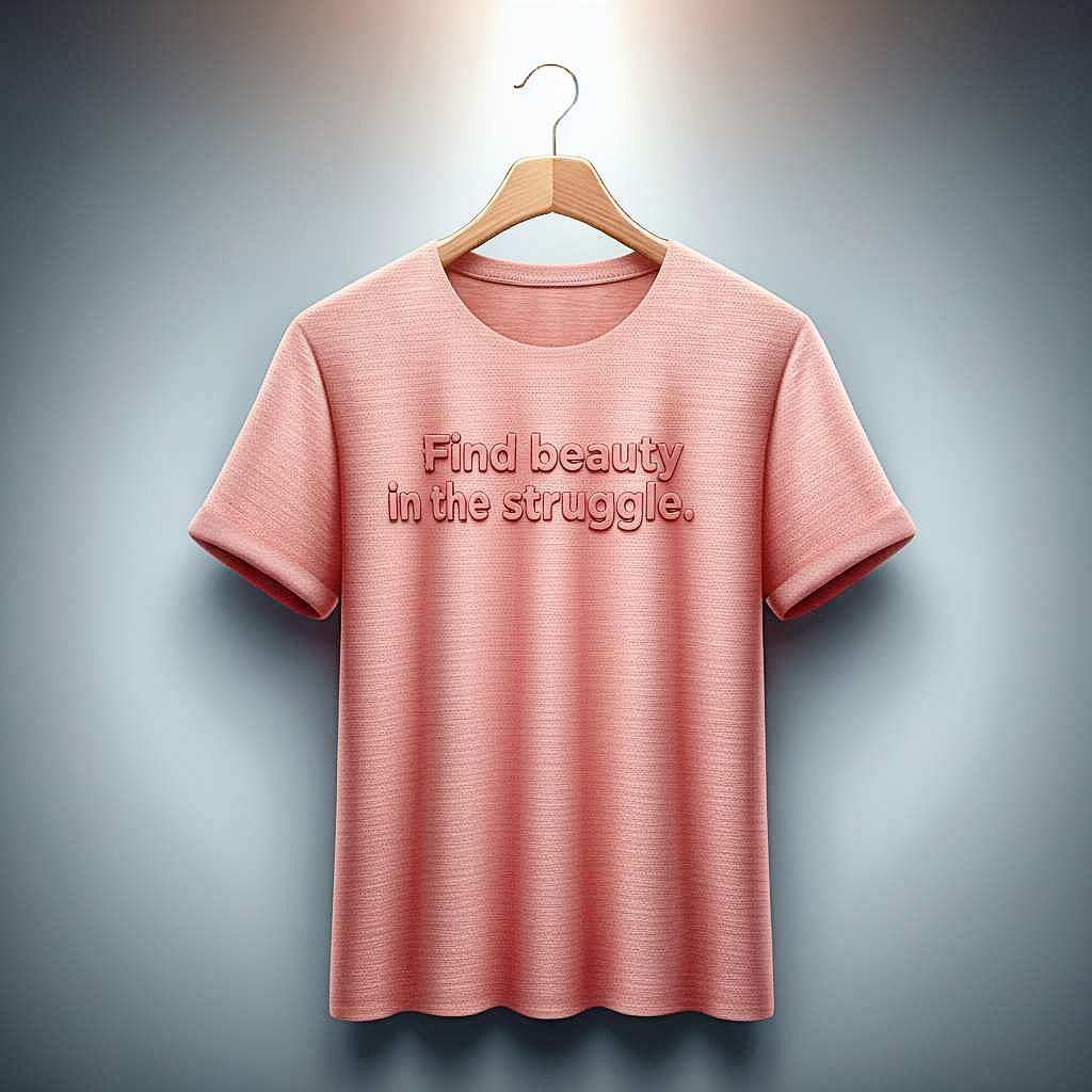Find Beauty in the Struggle Pink T-Shirt