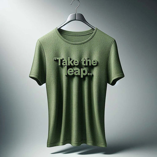 "Take the leap." Green T-Shirt