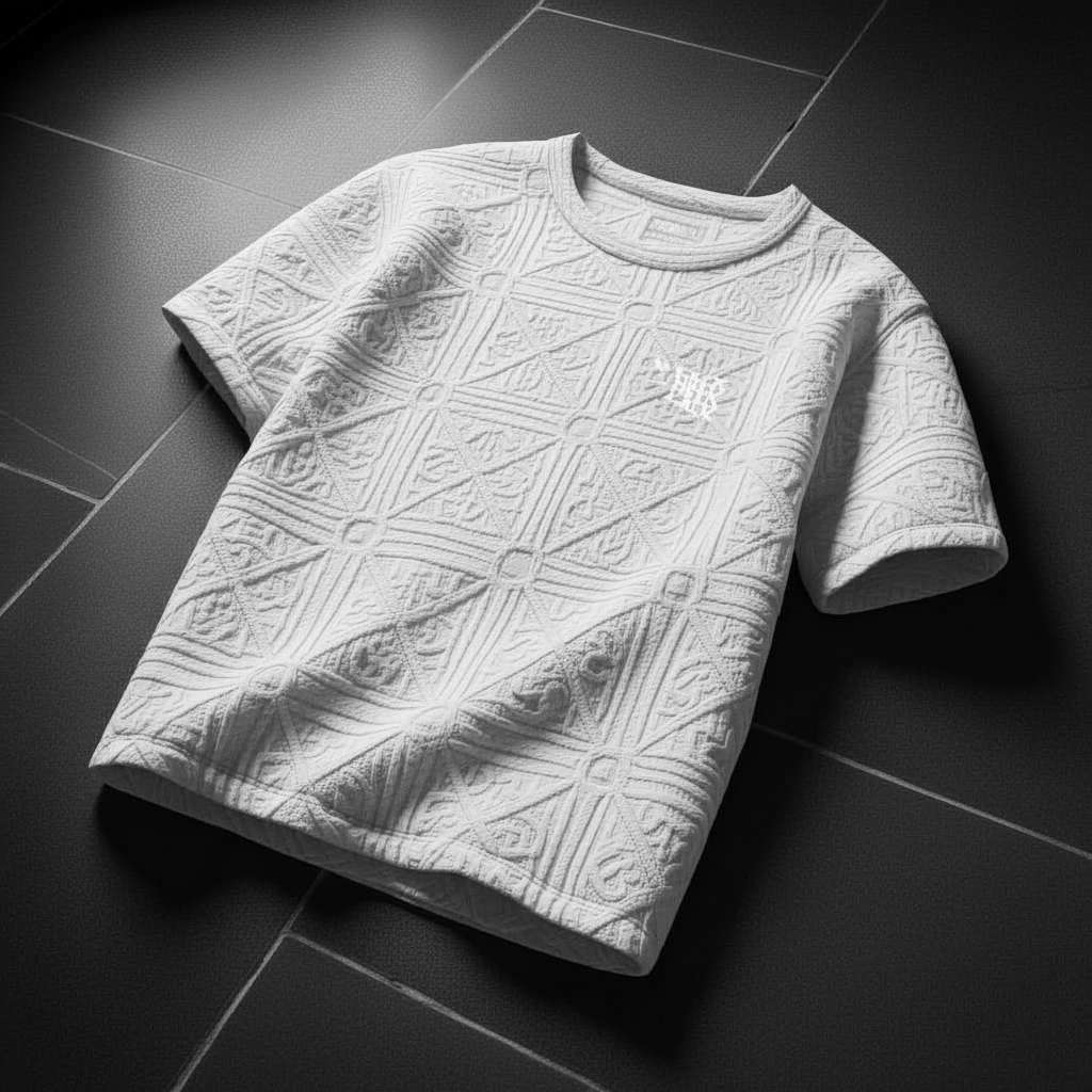Quilted Minimalist T-Shirt - White