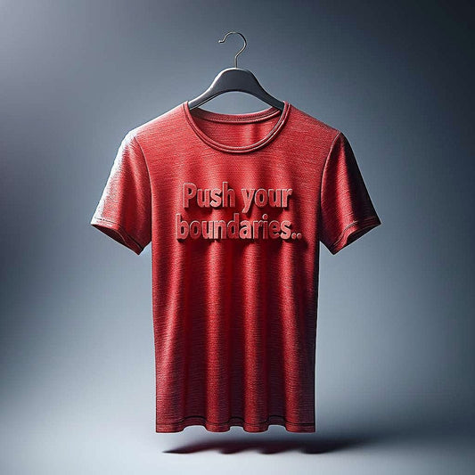 Push your boundaries T-Shirt in Red