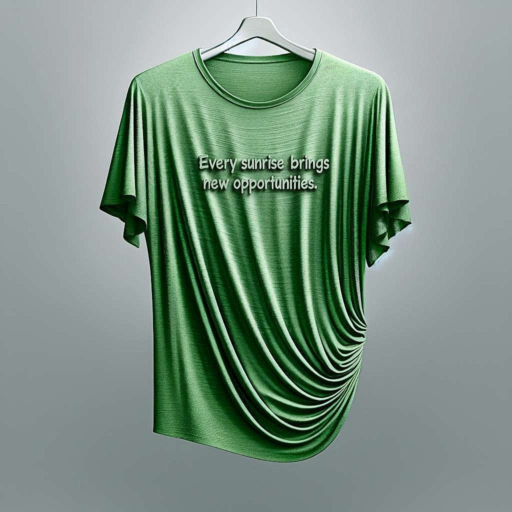 Every Sunrise Brings New Opportunities Green T-Shirt