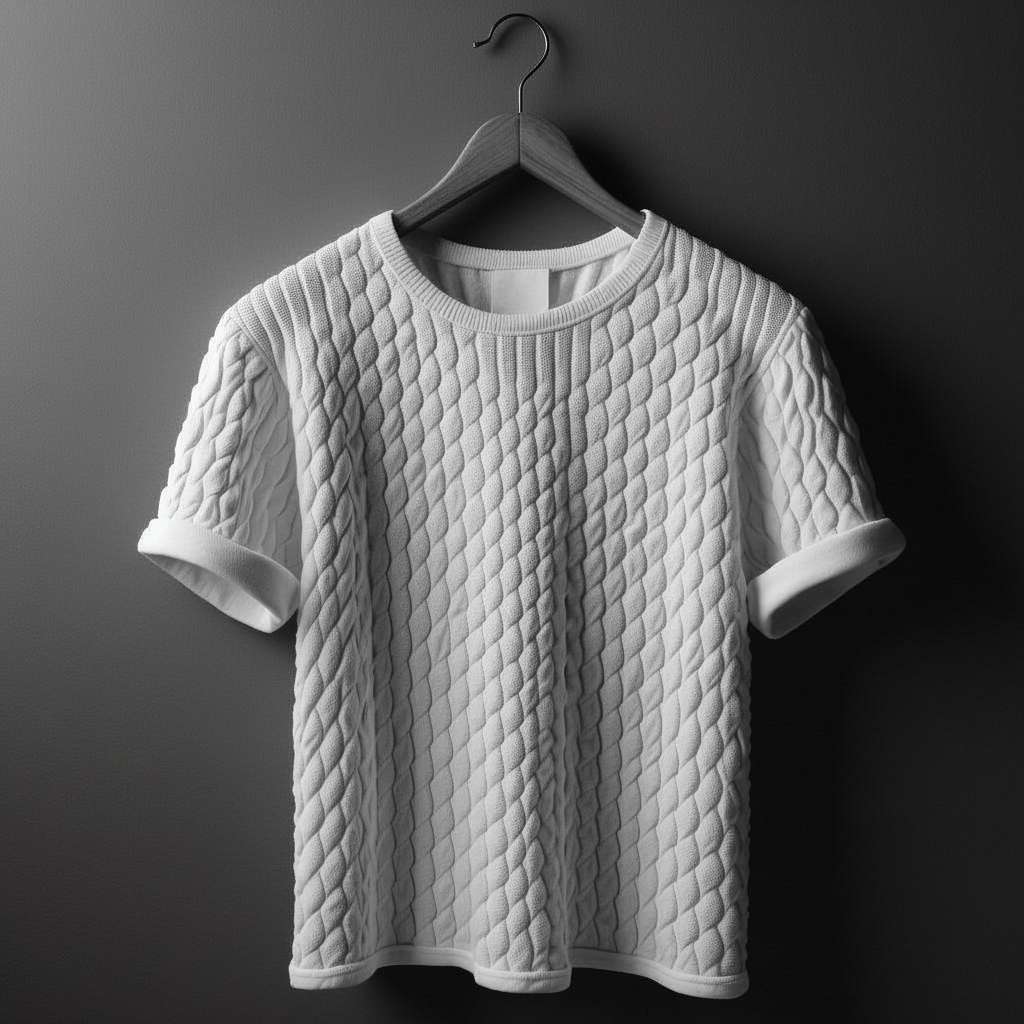 Quilted Diamond T-Shirt - White