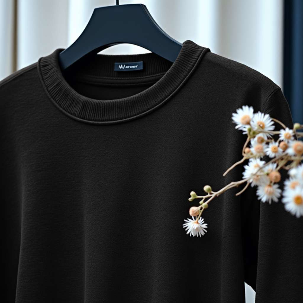 Elegant Minimalist T-Shirt Design - Black