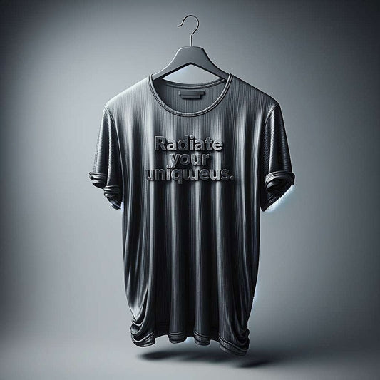 Radiate your uniqueness T-Shirt in Metallic Sheen