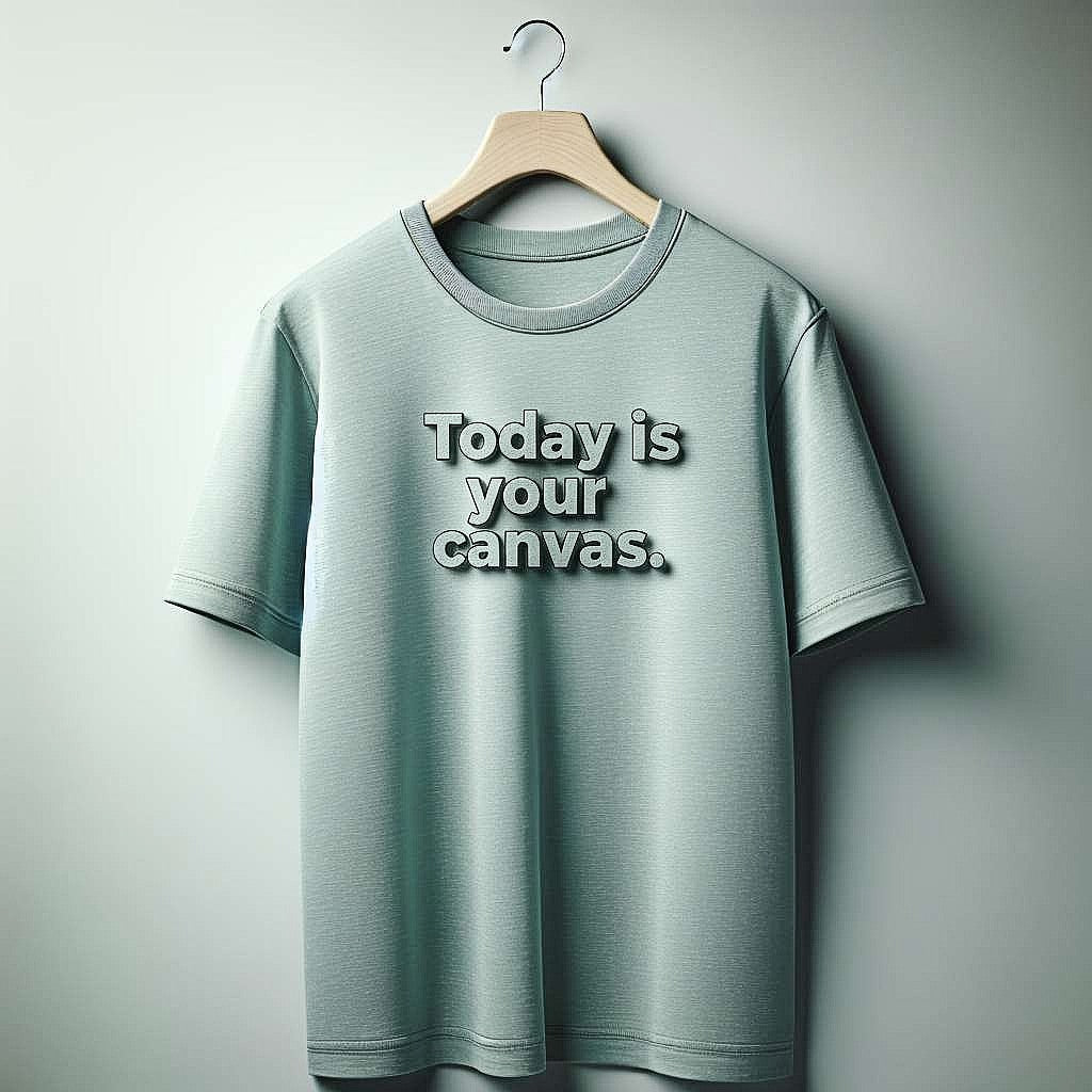 Today is your canvas T-Shirt in Pastel