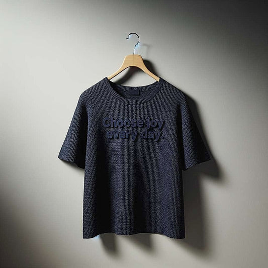 Choose Joy Every Day. Dark Blue T-Shirt