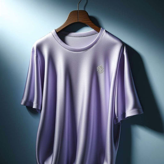 Sleek Lavender Graphic Logo T-Shirt