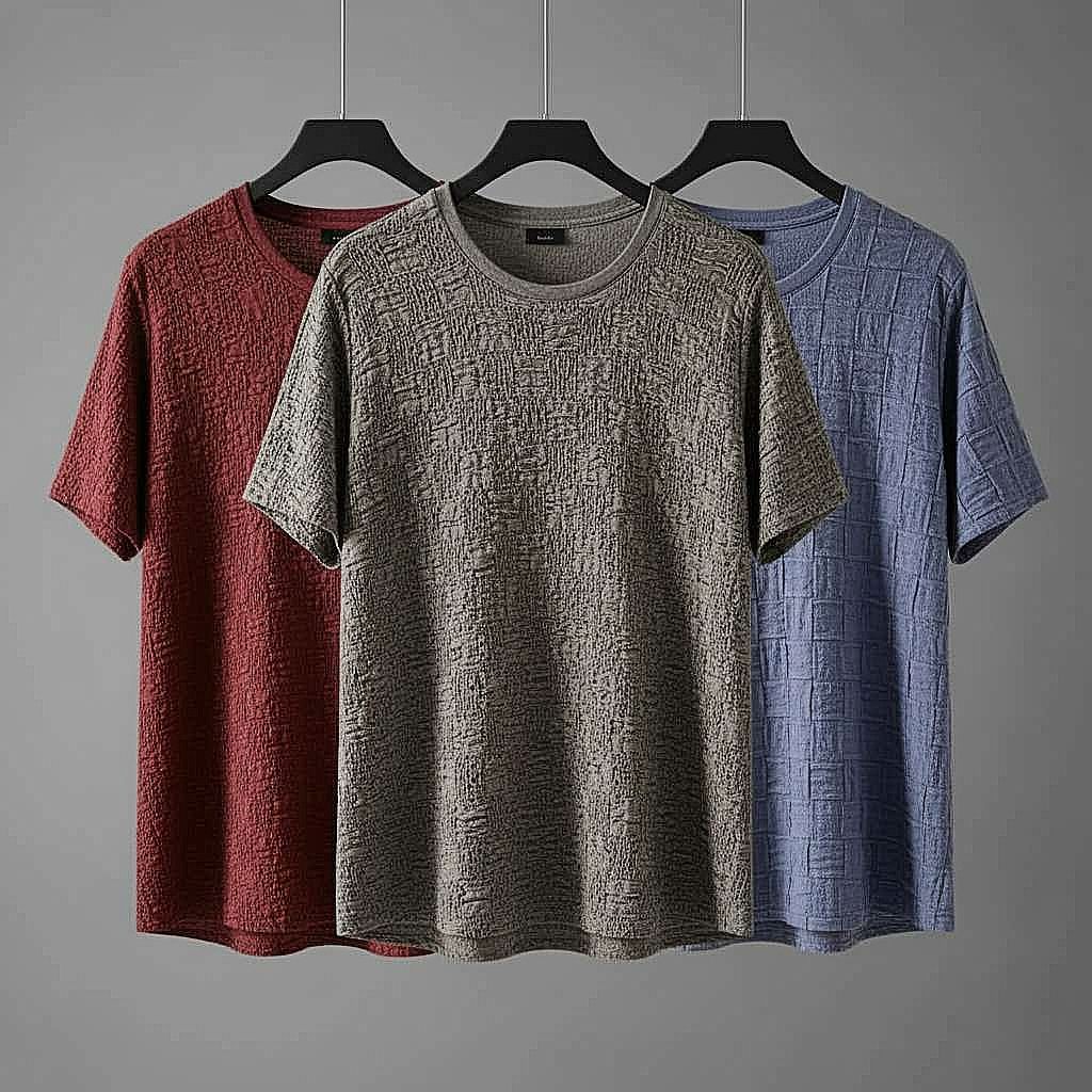 Modern Patterned T-Shirt Combo Set