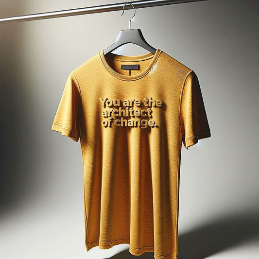 You are the Architect of Change Mustard Yellow T-Shirt