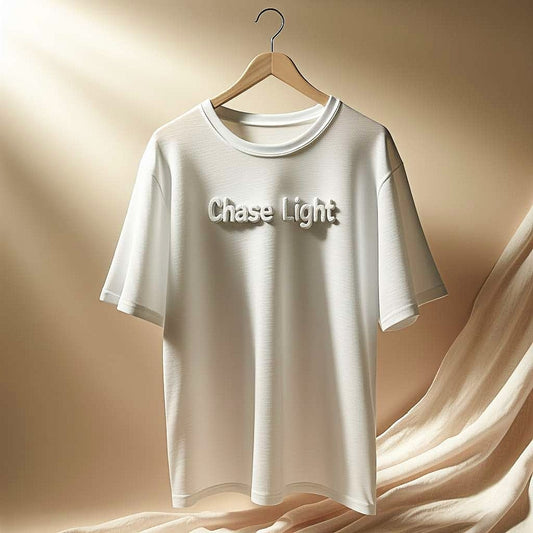 Chase Light 3D Printed White T-Shirt