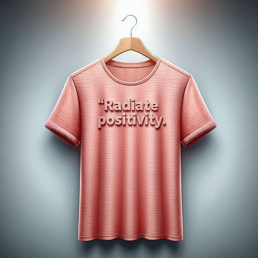 "Radiate Positivity" Light Pink T-Shirt