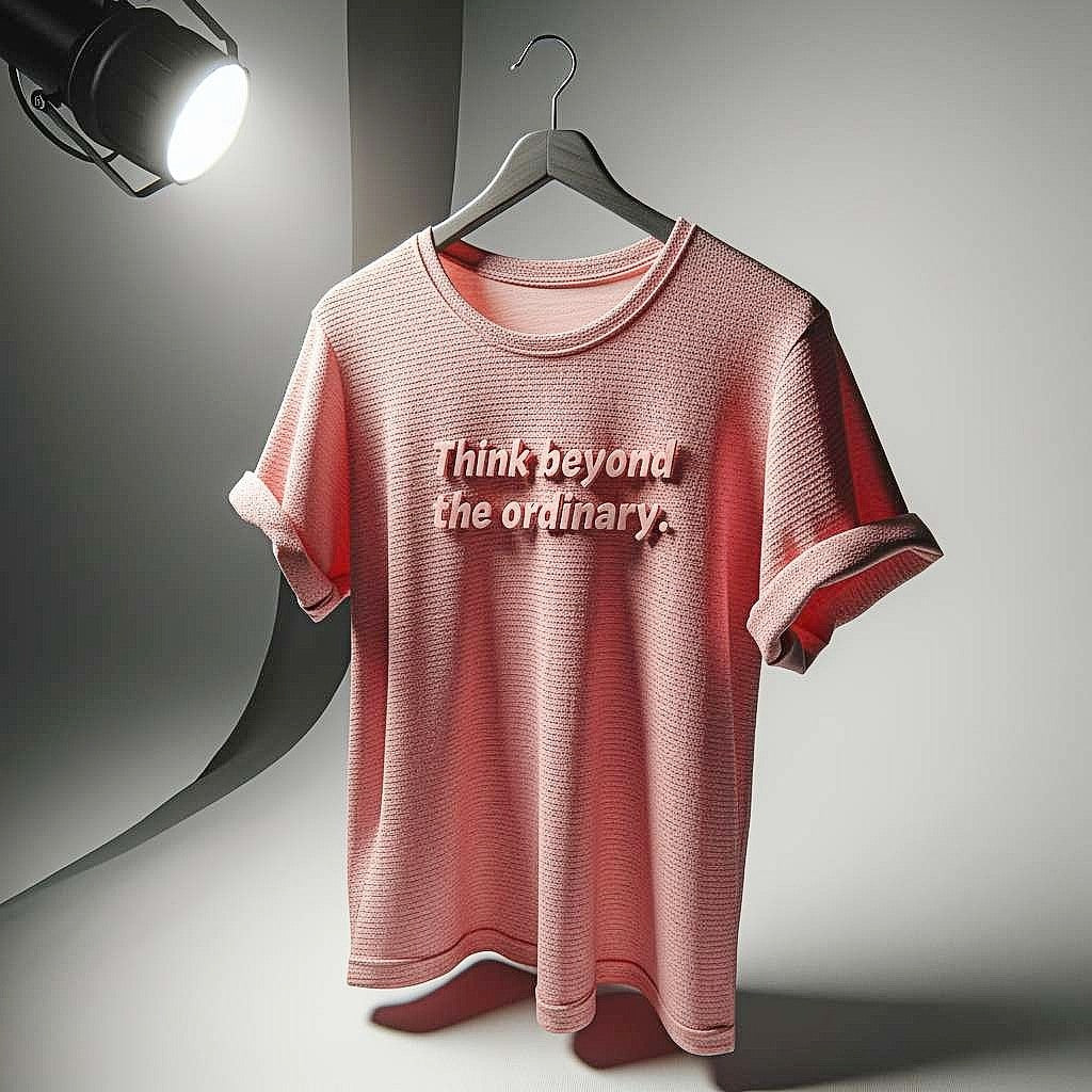 "Think Beyond the Ordinary." Pink T-Shirt