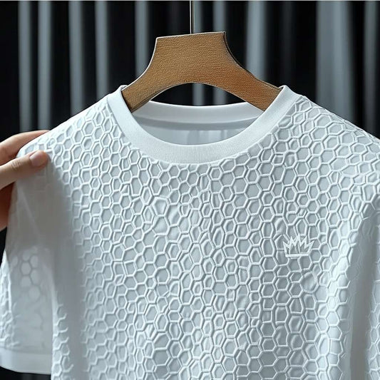 Honeycomb Crown T-Shirt - White