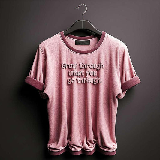 Motivational T-Shirt: "Grow through what you go through"
