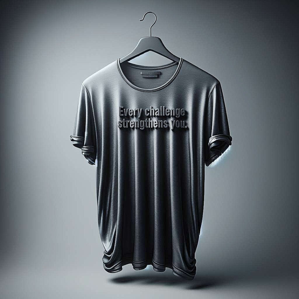 Every challenge strengthens you Dark Gray T-Shirt