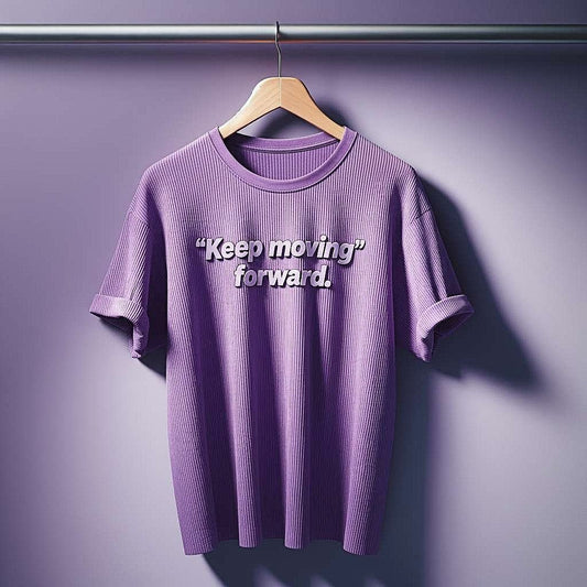 Keep Moving Forward T-Shirt in Vibrant Purple