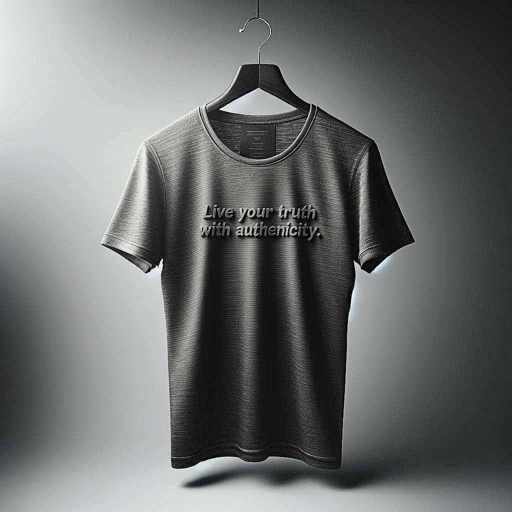 Live Your Truth T-Shirt in Dark Gray