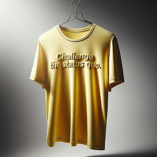 Challenge the status quo Yellow T-Shirt