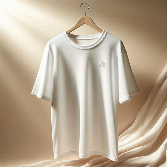 Elegantly Simple White T-Shirt with Subtle Graphic
