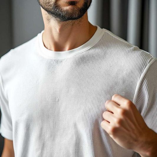 Plain White Ribbed T-Shirt - White