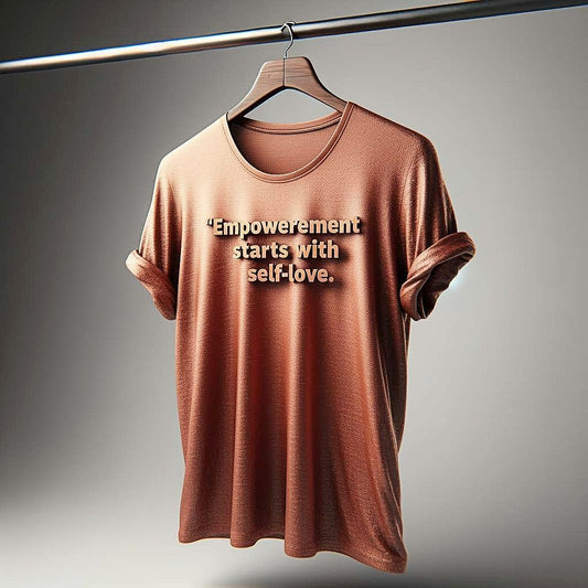 Empowerment Starts with Self-Love T-Shirt in Warm Earthy Tone