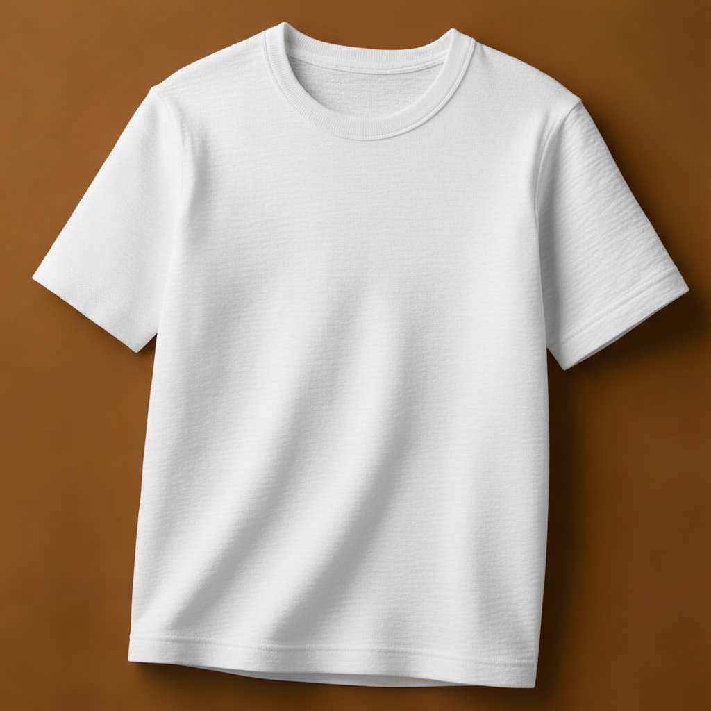 Plain White T-Shirt for a Clean and Classic Look - White