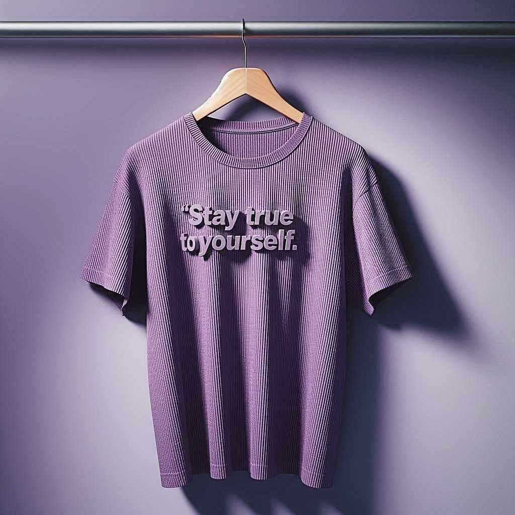Stay True to Yourself Lavender T-Shirt