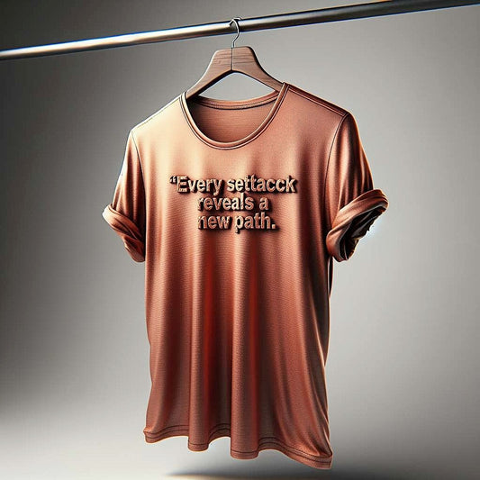 Motivational Quote T-Shirt in Warm Earthy Shade