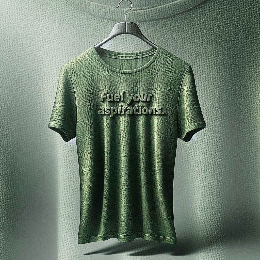 Fuel Your Aspirations T-Shirt in Deep Green