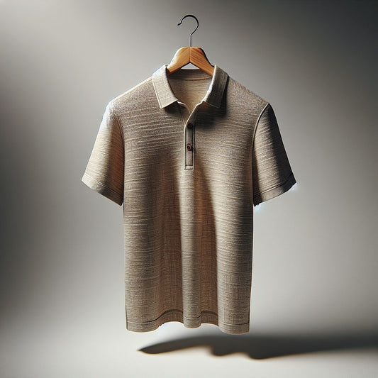 Sophisticated Sand-Colored Polo Shirt