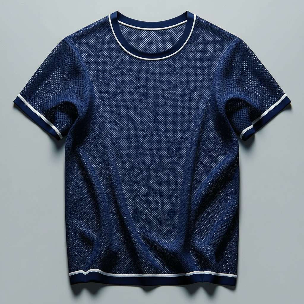 Mesh Sport T-Shirt - Navy