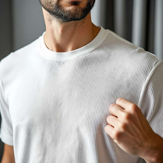 Clean White Ribbed T-Shirt - White