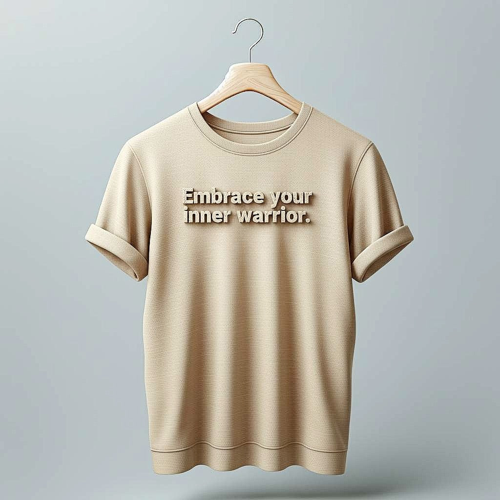 Embrace your inner warrior T-Shirt in Beige