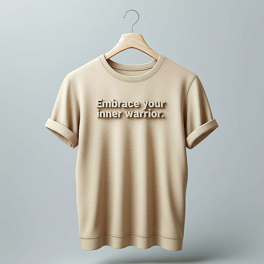 Embrace your inner warrior T-Shirt in Beige