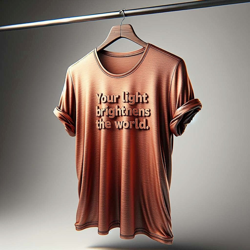 Your Light Brightens the World Earthy T-Shirt