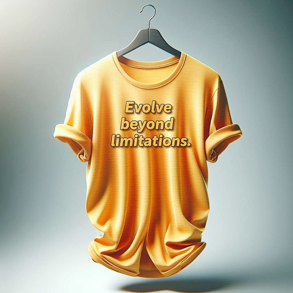 Evolve beyond limitations T-Shirt in Orange