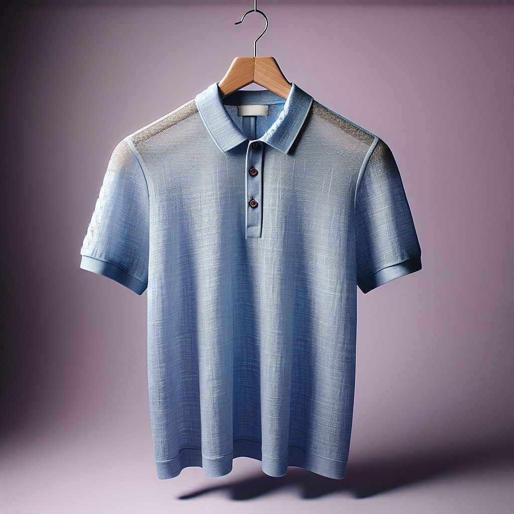 Refined and Elegant Light Blue Polo Shirt